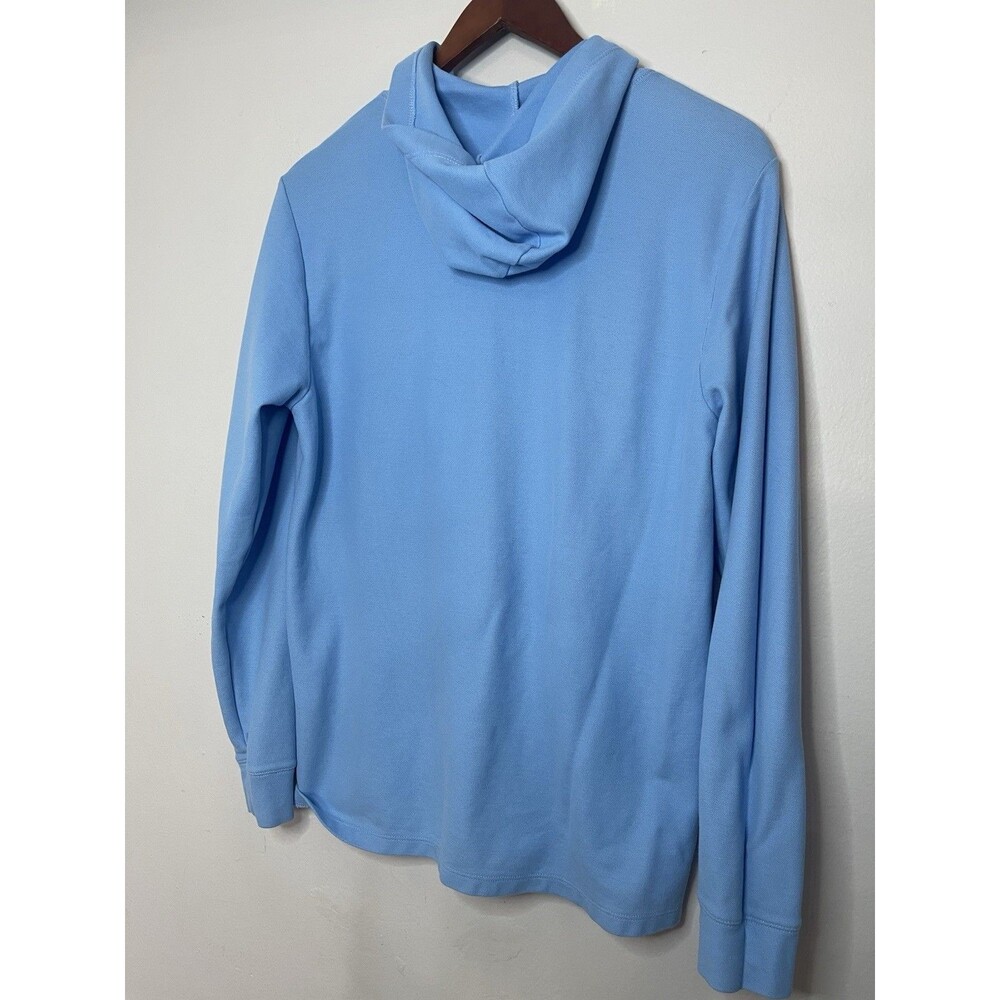 Vineyard Vines Men's Small Blue Hoooded Long Sleeve Shirt Pima Cotton - Picture 7 of 7